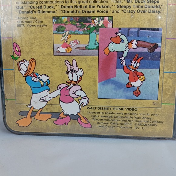 New Walt Disney Cartoon Classics Limited Gold Edition Daisy BETAMAX Sealed-READ - Picture 5 of 11